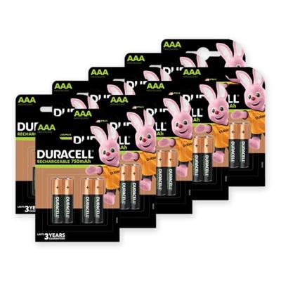Batterij oplaadbaar duracell aaa ultra rcr 900mah | 10 stuks