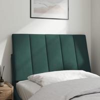Hoofdbordkussen 90 cm fluweel donkergroen - thumbnail