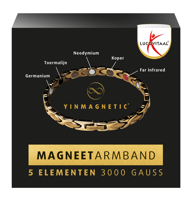 Lucovitaal Yinmagnetic Magneet Armband Goud - thumbnail
