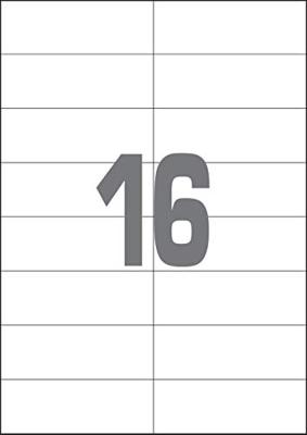 A4 etiketten 105 x 37 mm wit 100 vel Sorex