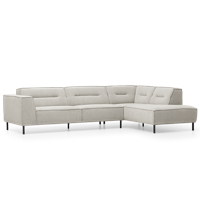 Hoekbank Bora Lichtgrijs Stof - thumbnail