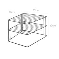 Metaltex Palio Bordenrek 25x25x19 cm Zwart - thumbnail