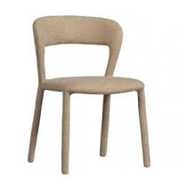 WOOOD Eetkamerstoel 'Noble' Geweven, kleur Zand - thumbnail