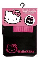 Vloermattenset voor auto Hello Kitty Zwart Roze (4 pcs) - thumbnail
