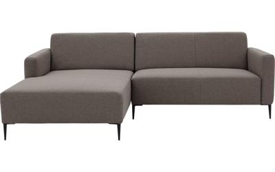 Goossens Bank Key West bruin, stof, 2-zits, modern design