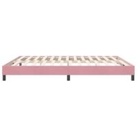 Boxspring zonder matras fluweel roze 180x210 cm - thumbnail