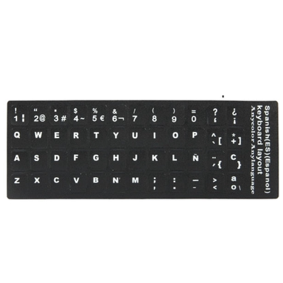 QWERTY ES keyboard stickervel QWERTY ES keyboard stickervel