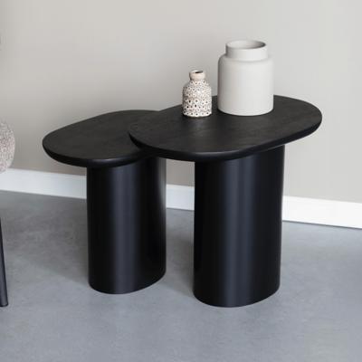 ZILT Bijzettafel 'Arick' Mangohout, Set van 2 stuks ZILT Bijzettafel 'Arick' Mangohout, Set van 2 stuks