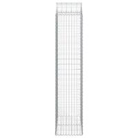 Schanskorf gewelfd 100x50x220/240 cm gegalvaniseerd ijzer - thumbnail