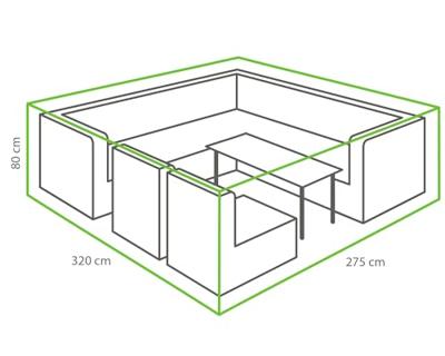 Outdoor Covers Premium hoes - loungeset 320x275 cm