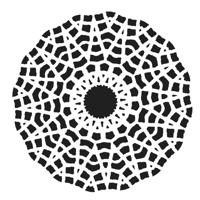 The Crafter's Workshop • sjabloon faceted star 30,5x30,5cm - thumbnail