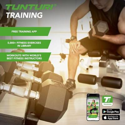 Tunturi Rubber Dumbbell Set | Dumbellset | 1-10 kg (10 sets - 1 t/m 10 kg) - thumbnail