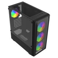 Savio Noctis Flow RGB kubus Zwart - thumbnail