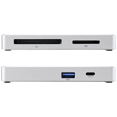 Renkforce RF-PCR-400 Externe geheugenkaartlezer / hub USB-C 3.2 Gen 1, USB-A Zilver