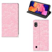 Samsung Galaxy A10 Smart Cover White Flowers - thumbnail