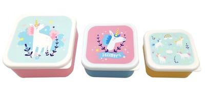 Set 3 Lunch Box S/M/L Unicorn Magic