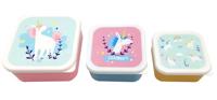 Set 3 Lunch Box S/M/L Unicorn Magic - thumbnail