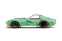 JADA TOYS Street Fighter 1969 Chevrolet Corvette Stingray ZL1 met Cammy White figuur Kant-en-klaar model Personenauto (model) - thumbnail