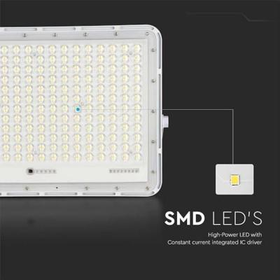 V-TAC VT-240W-W 7848 LED-schijnwerper, Zonne-energiemodule 30 W Neutraalwit Wit