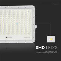 V-TAC VT-240W-W 7848 LED-schijnwerper, Zonne-energiemodule 30 W Neutraalwit Wit - thumbnail