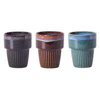 Koffiemok rib doos a 6 200ml Ø7,5cm - thumbnail