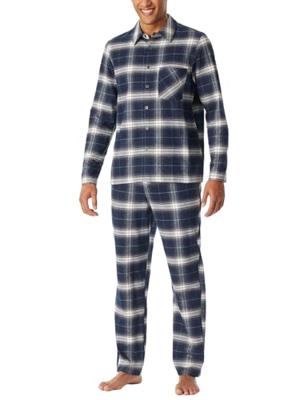Schiesser Schiesser Heren Pyjama Long nightblue 182029 56/XXL