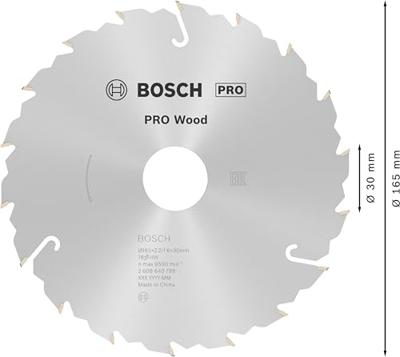 Bosch Accessoires Cirkelzaagblad Standard for Wood Speed 165 x 30/20 x 2,4 mm, 18 1st - 2608640789