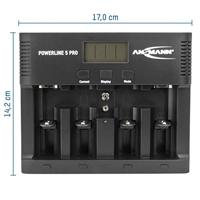 Ansmann Powerline 5 Pro Batterijlader NiCd, NiMH AAA (potlood), AA (penlite), C (baby), D (mono), 9 V (blok) - thumbnail