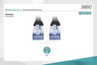 Digitus DK-1531-010/BL RJ45 Netwerkkabel, patchkabel CAT 5e SF/UTP 1.00 m Zwart UL gecertificeerd 1 stuk(s) - thumbnail