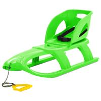 VidaXL Slee met zitje 102,5x40x23 cm polypropeen groen - thumbnail