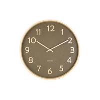 Karlsson WandklokPure wood groen - Ø 40cm - KA5852MG - thumbnail