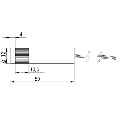 Picotronic Lasermodule Punt Groen 1 mW DD532-1-3-F(12x50)