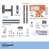 Vogel's TVM 3425 BL Draai- en Kantelbare TV-Beugel voor Schermen van 32 tot 65 Inch Zwart - thumbnail