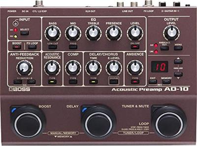 Boss AD-10 Acoustic Preamp effectpedaal & D.I. Boss AD-10 Acoustic Preamp effectpedaal & D.I.