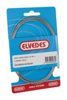 Elvedes Schakel binnenkabel 2250mm rvs slick ø1,1mm n-nippel (op kaart) - thumbnail