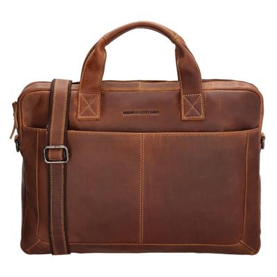 Hide & stitches japura laptoptas 15,6 inch-Cognac