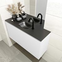 MONDIAZ OLAN 100cm toiletmeubel talc. LEX wastafel urban midden 1 kraangat - thumbnail