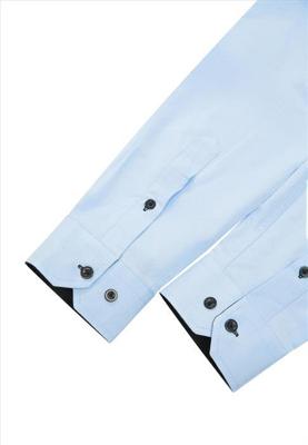 ItalianStyle - Herenoverhemd - Cloud - Katoen - Slimfitmodel - Lichtblauw