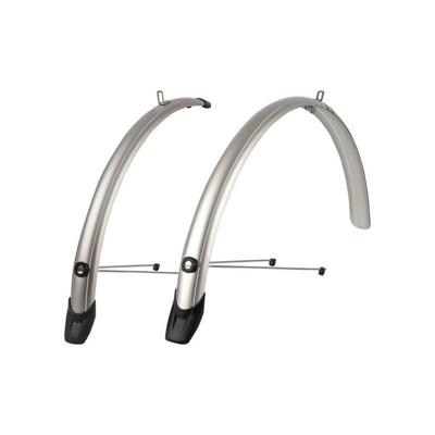 Pol Spatbordset 28"/ 51mm isport towny - zilver