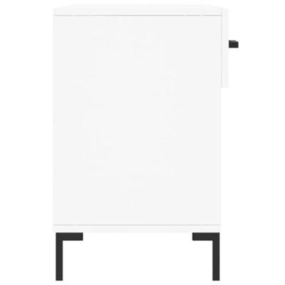 Schoenenbank 102x35x55 cm bewerkt hout wit
