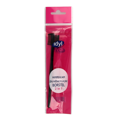Idyl Wimperkam & wenkbrauwborstel 2-in-1 1 Stuks
