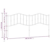 Hoofdbord 200 cm metaal wit - thumbnail