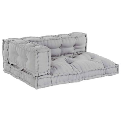 Pallet Sofa Kussen 3 pcs Grijs Stof