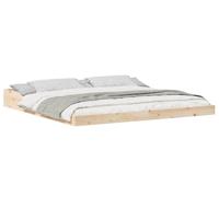 Bedframe Bruin 180 x 210 cm Grenenhout - thumbnail