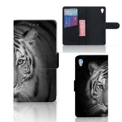 Sony Xperia Z3 | Telefoonhoesje | Met pasjeshouder | Tijger