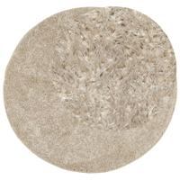 VidaXL Vloerkleed istan hoogpolig glanzend ø 120 cm beige - thumbnail