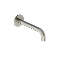 Wastafelkraan Uitloop Hotbath Cobber Rond 18 cm Geborsteld Nikkel - thumbnail