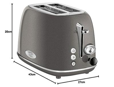 Profi Cook PC-TA 1193 Broodrooster RVS, Antraciet