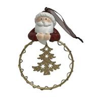 Kerstversiering DKD Home Decor Hars Cirkels (9 x 3 x 13,5 cm) (6 Stuks) - thumbnail