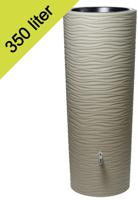 Garantia regenton met bloembak 350 liter sahara - thumbnail